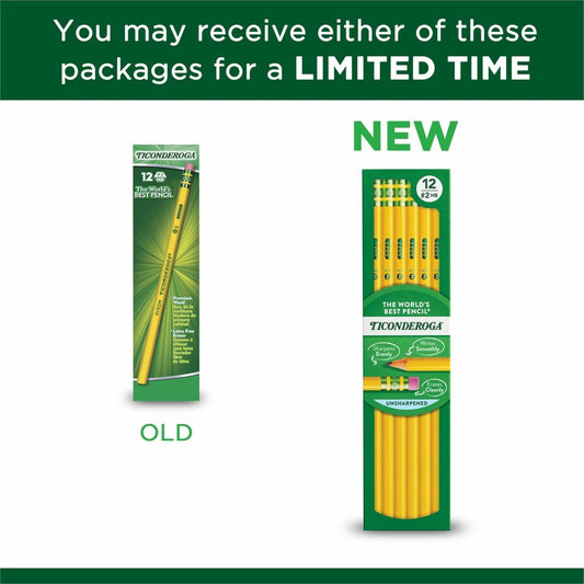 Dixon Ticonderoga Woodcase #2 Pencil, Dozen