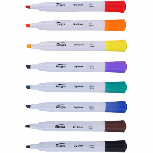 Low-Odor Dry-Erase Markers, 8/Set