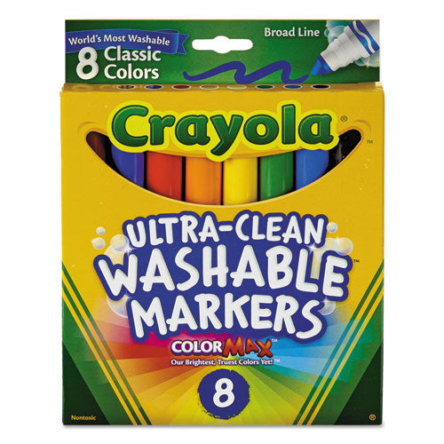 Crayola Classic Washable Markers, 8/Set