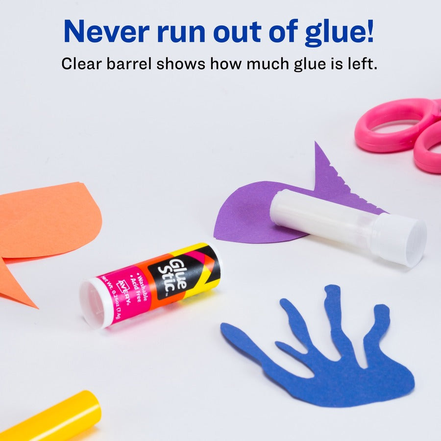 Permanent Glue Stic, 6/Pack