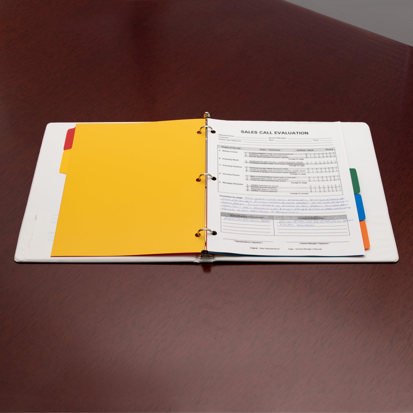 5 Tab Color Plastic Index Dividers