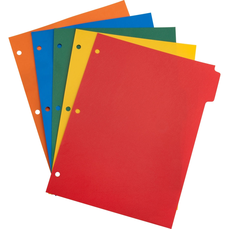 5 Tab Color Plastic Index Dividers
