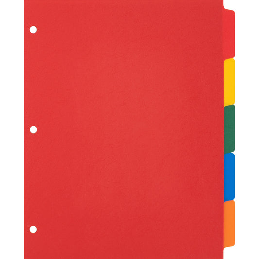 5 Tab Color Plastic Index Dividers