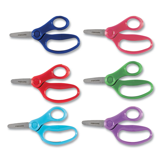 Fiskars Kids 5" Blunt-Tip Scissors, Ast Colors
