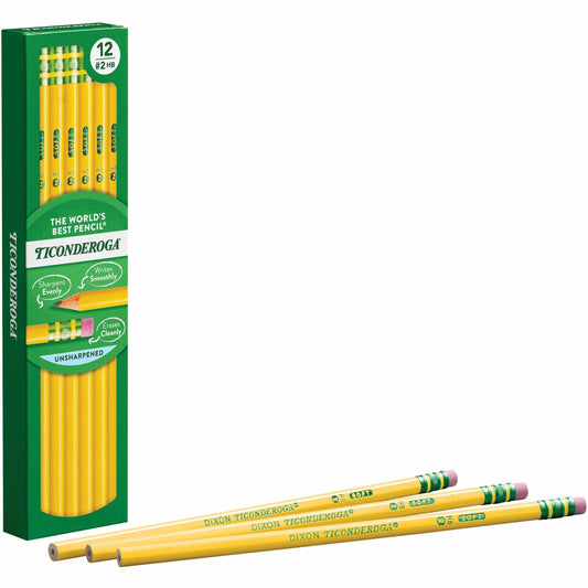 Dixon Ticonderoga Woodcase #2 Pencil, Dozen
