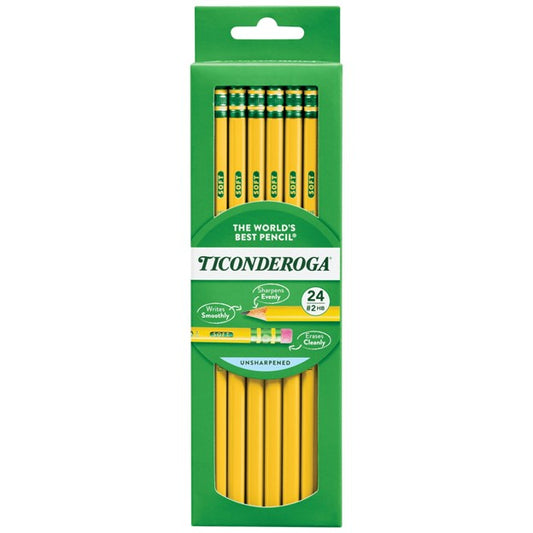 Dixon Ticonderoga Premium Wood Pencils, 2 HB, 24 Count