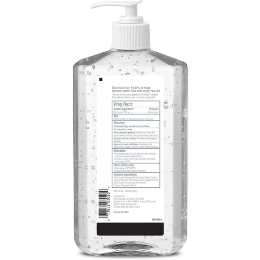 PURELL Advanced Refreshing Hand Sanitizer Gel, 20 oz Pump Bottle