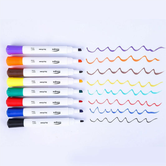 Low-Odor Dry-Erase Markers, 8/Set