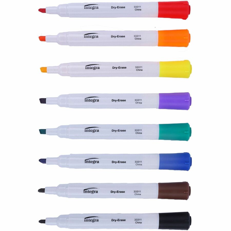 Low-Odor Dry-Erase Markers, 8/Set