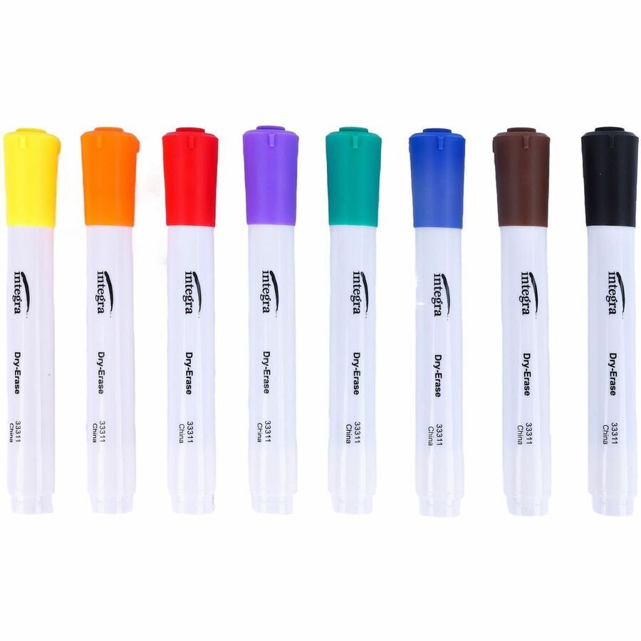 Low-Odor Dry-Erase Markers, 8/Set