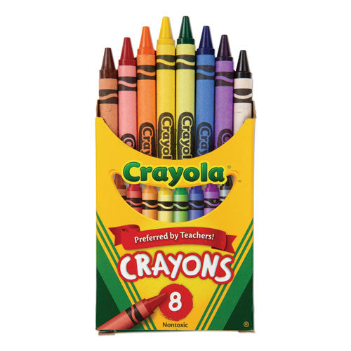 Crayola Classic Crayons, Regular Size, 8/Box