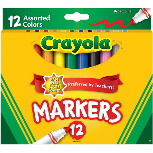 Crayola Broad Tip Classic Markers 12/Set (587712)