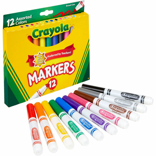 Crayola Broad Tip Classic Markers 12/Set (587712)