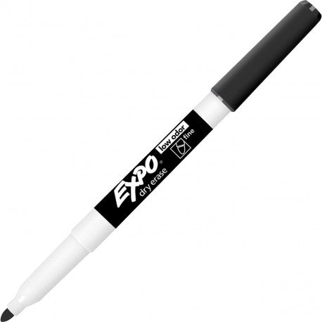 Expo Low Odor Dry Erase Marker, Fine Tip, Black