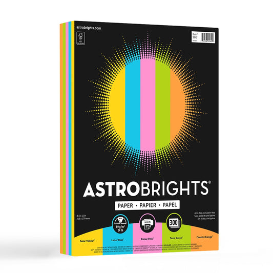 Astrobrights Colored Paper, Radiant Assortment (91642)