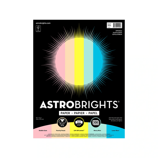 Astrobrights Colored Paper, Sprinkles Assortment (94000)