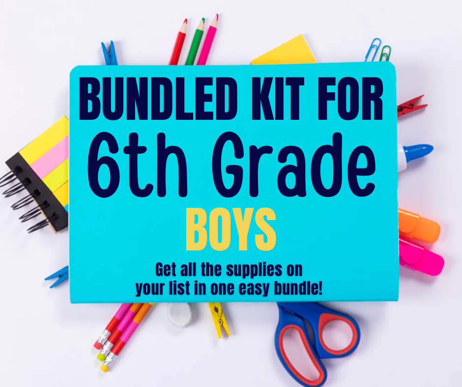 WS 6th Grade Supply Kit - Boys