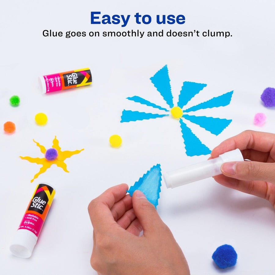 Permanent Glue Stic, 6/Pack