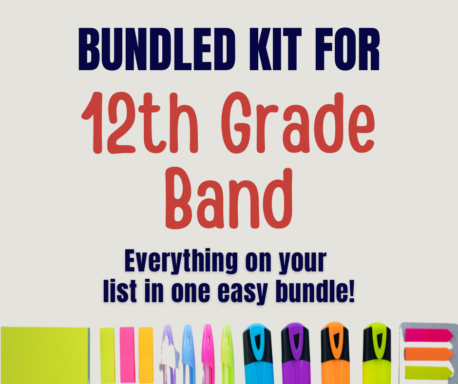 WS 12th Grade Band Supply Kit