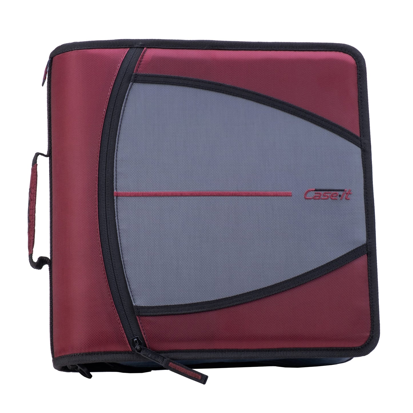 Large Zippered 3-Ring Binder, 3" Capacity, Assorted Colors
