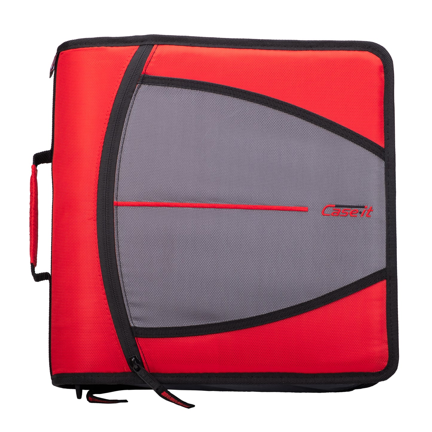 Large Zippered 3-Ring Binder, 3" Capacity, Assorted Colors