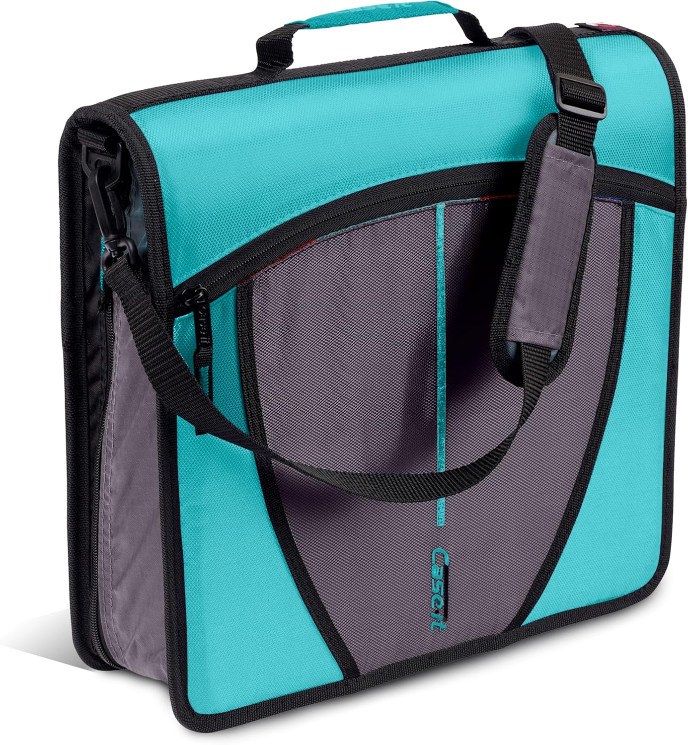 Large Zippered 3-Ring Binder, 3" Capacity, Assorted Colors