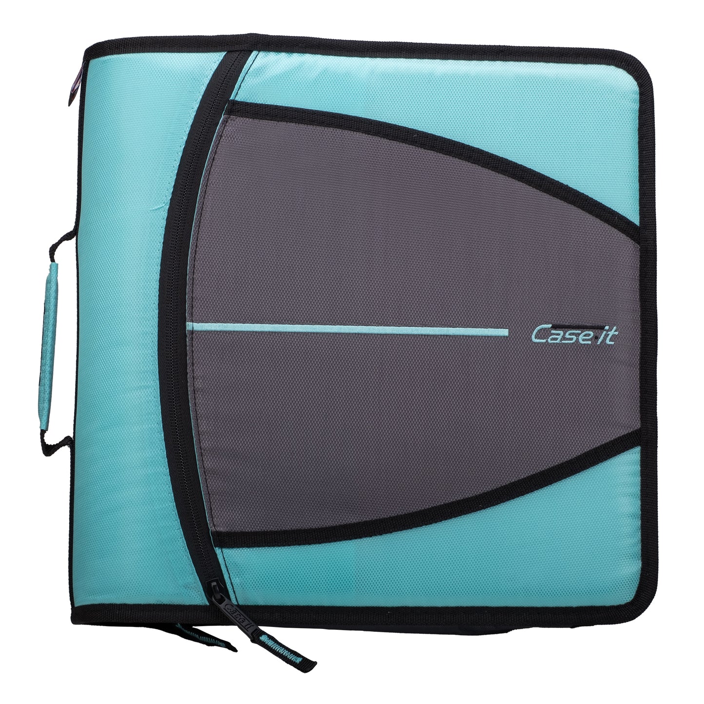 Large Zippered 3-Ring Binder, 3" Capacity, Assorted Colors