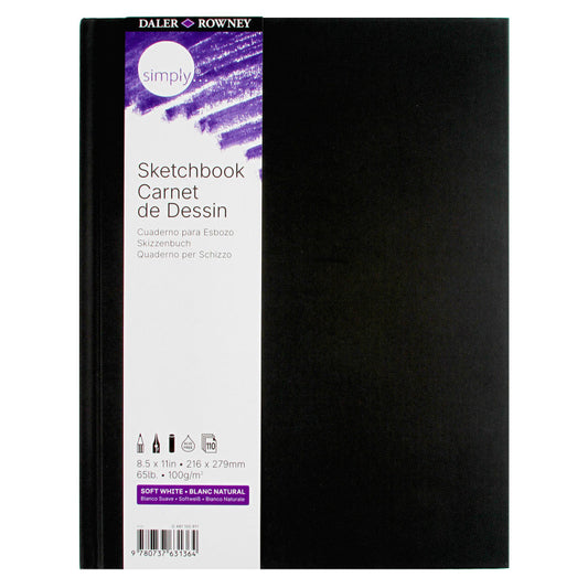 Hardbound Sketchbook, 8.5X11, 110 Pages