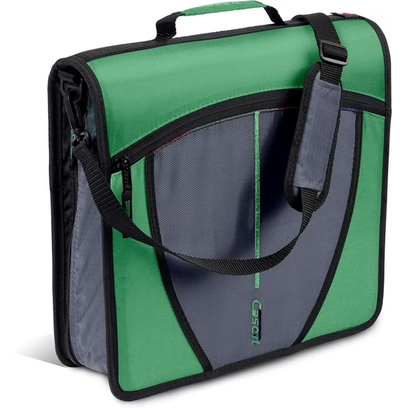 Large Zippered 3-Ring Binder, 3" Capacity, Assorted Colors
