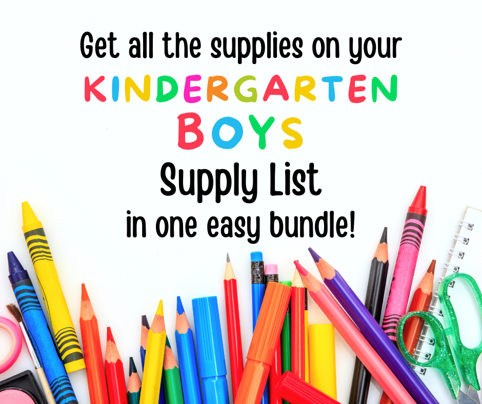 WS Kindergarten Supply Kit - Boys