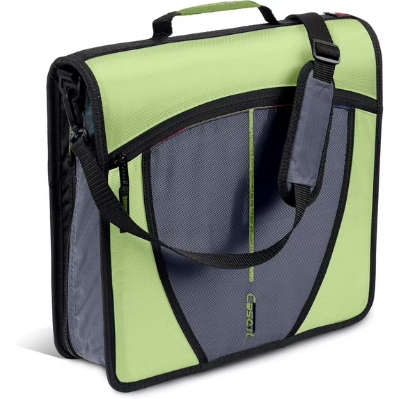 Large Zippered 3-Ring Binder, 3" Capacity, Assorted Colors