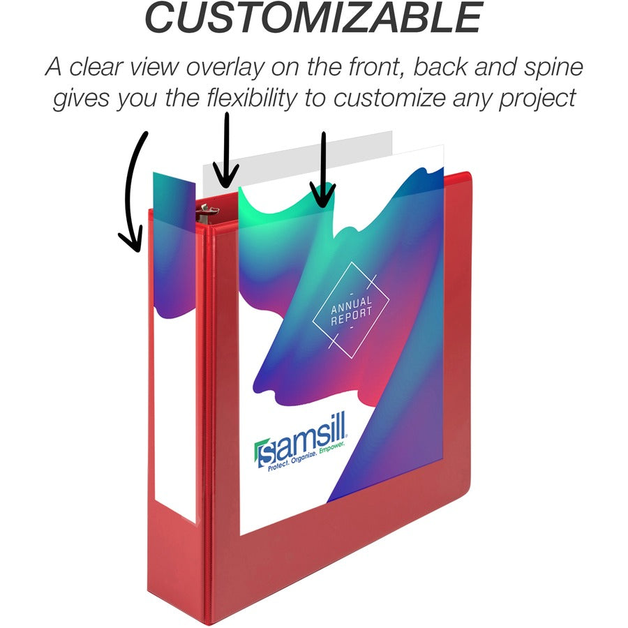 2" Clear View Binder, Assorted Colors