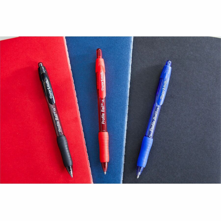 Paper Mate Profile Retractable Ballpoint Pen, Assorted, 4/Pack