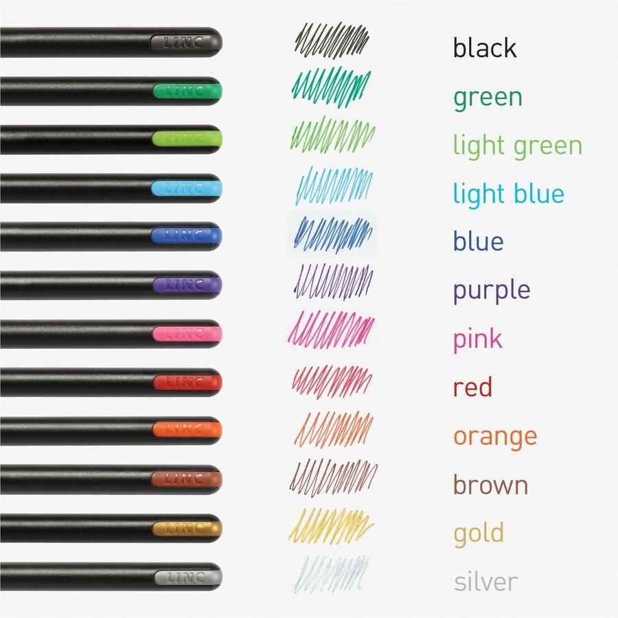 Pentonic Gel Pen Set, Assorted, 12/Pack