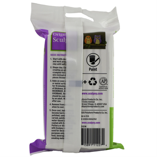 Sculpey Oven Bake White Polymer Clay, 1lb.