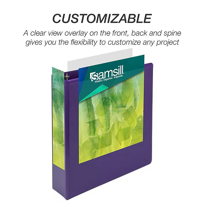2" Clear View Binder, Assorted Colors