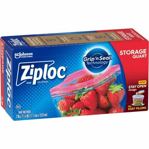 Ziploc Storage Bags, Quart