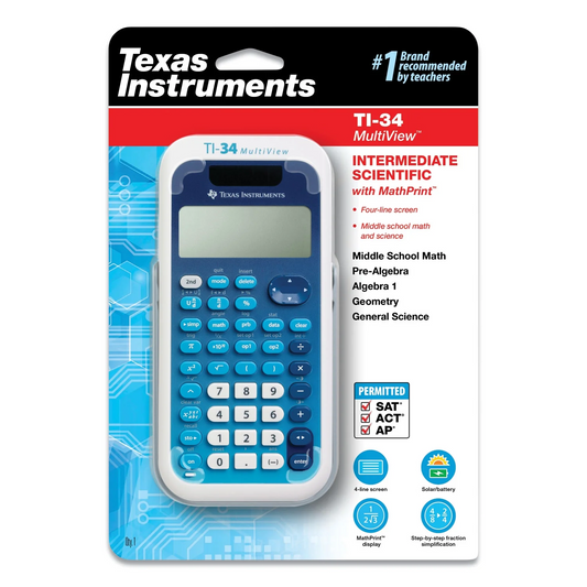 TI-34 MultiView Scientific Calculator, Each