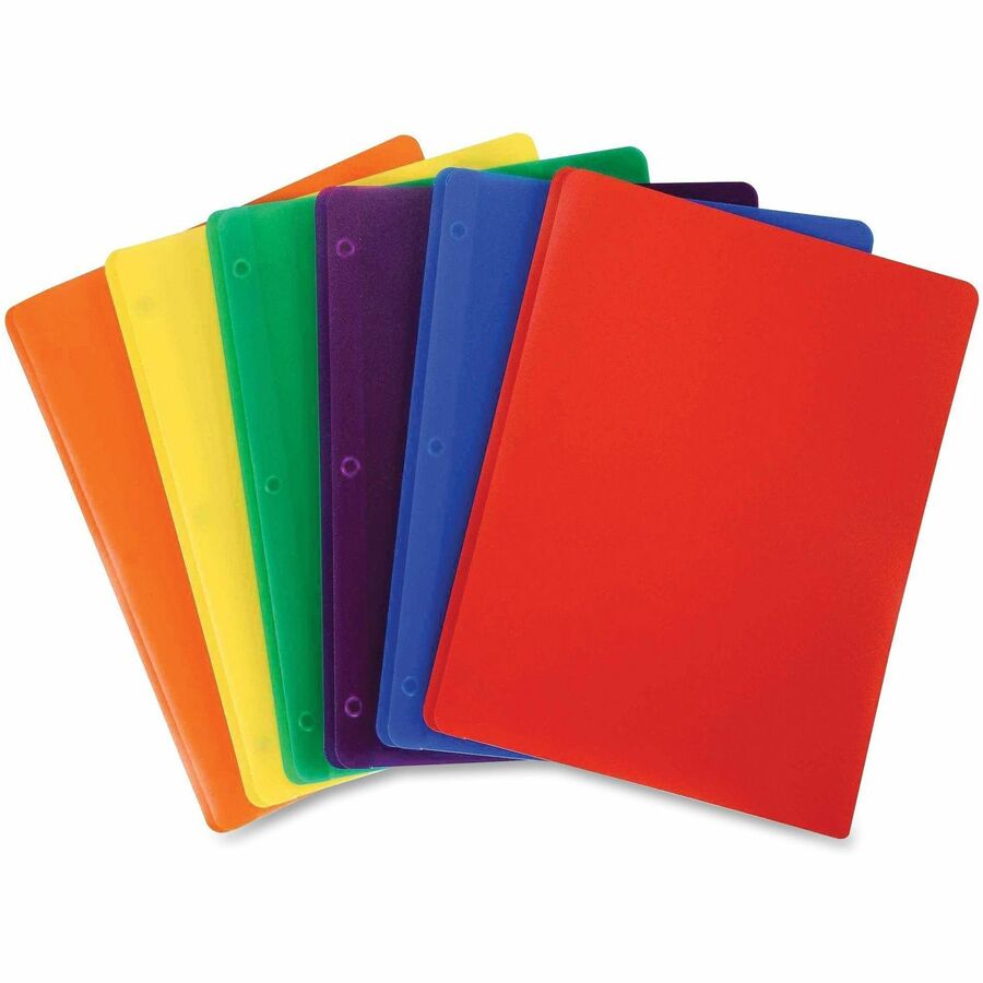 Two Pocket Plastic Folder with Fasteners