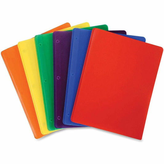 Two Pocket Plastic Folder with Fasteners