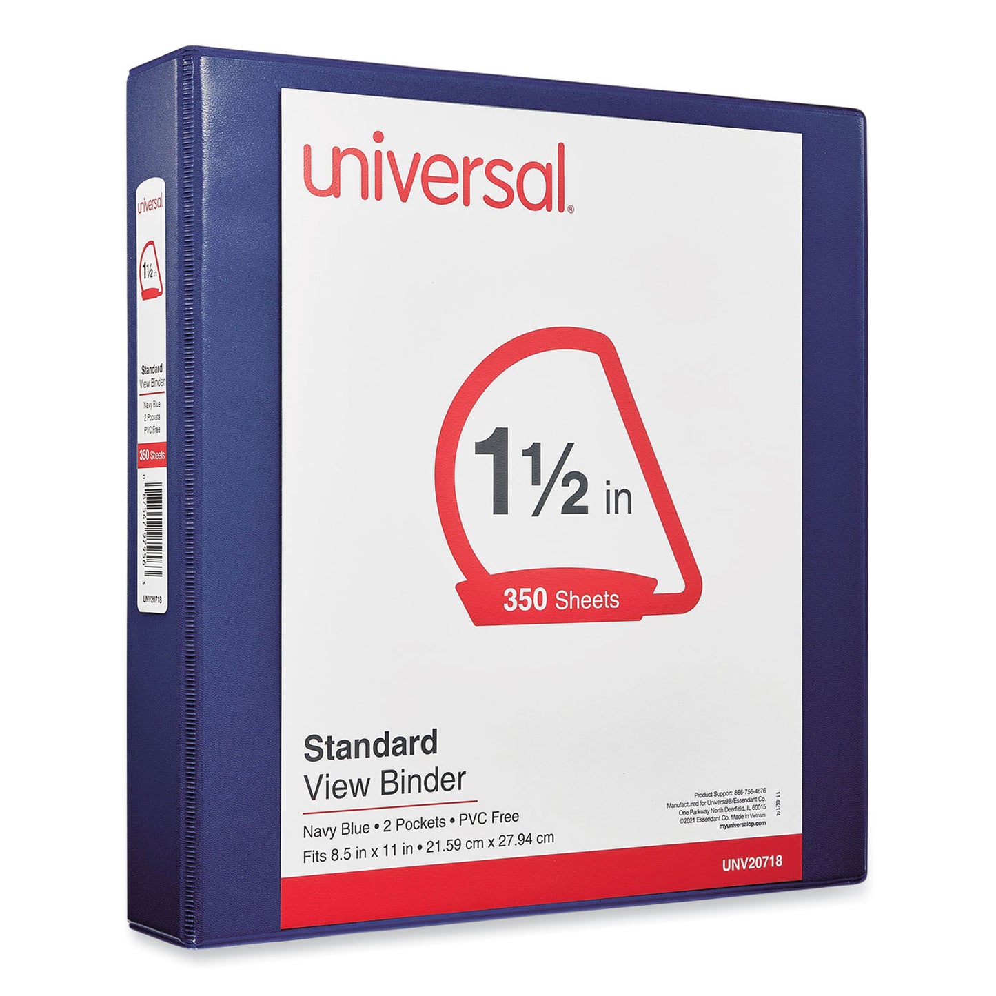1.5" Clear View Binder, Assorted Colors