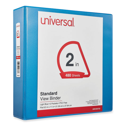 2" Clear View Binder, Assorted Colors