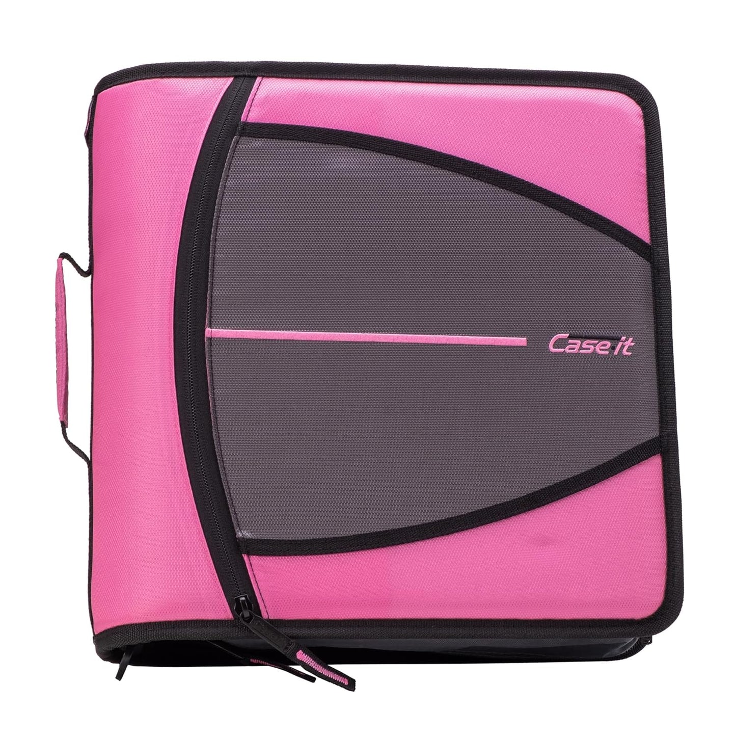 Large Zippered 3-Ring Binder, 3" Capacity, Assorted Colors